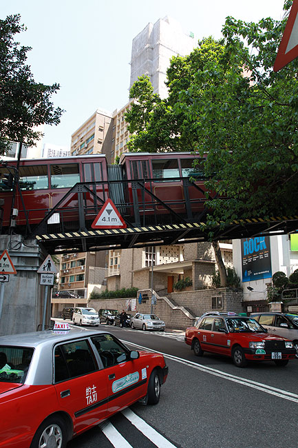 Гонконг, Централ и Адмиралти, Трамвайные пути рядом с Zetland Hall (Hong Kong, Central and Admiralty, Tramway near the Zetland Hall)