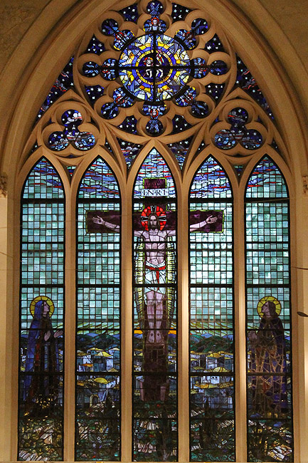 Гонконг, Централ и Адмиралти, Витражи восточного окна (Hong Kong, Central and Admiralty, St John's Cathedral)