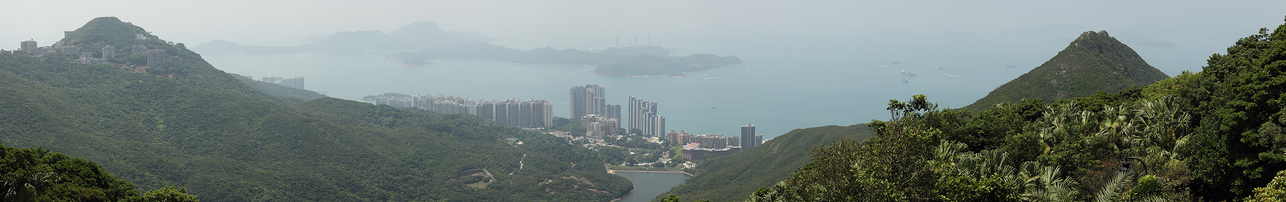 Гонконг, Пик Виктория, Панорама с Lugard Road (Hong Kong, Victoria Peak, Panorama from Lugard Road)