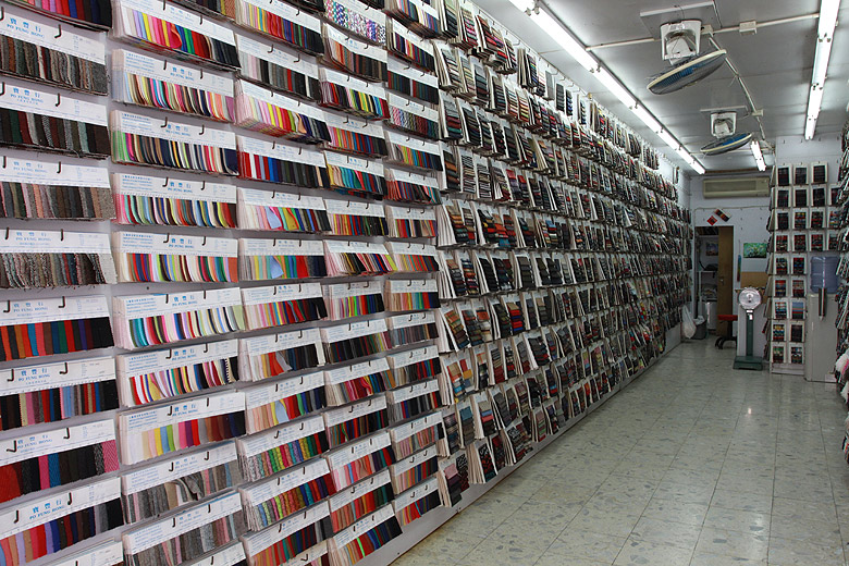 Фото. Оптовый магазин тканей на Ю Чау Стрит