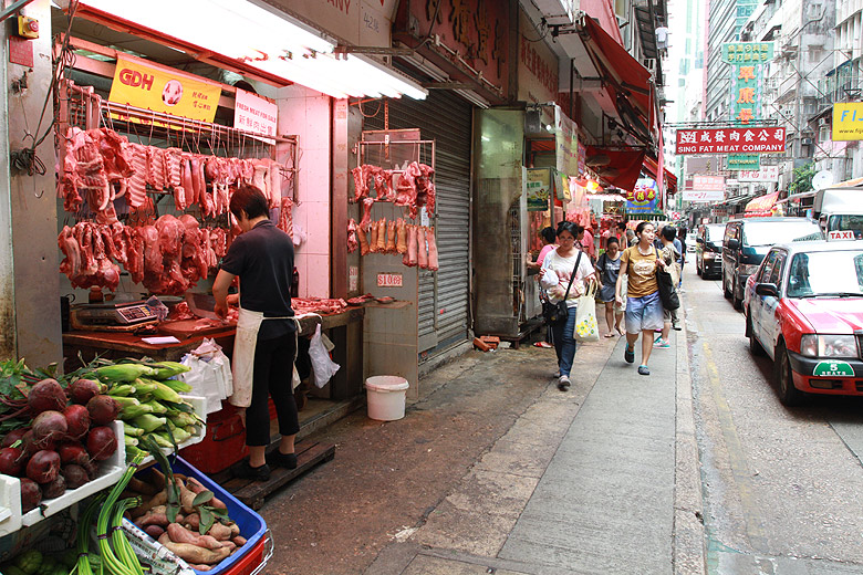 Гонконг, Ван Чай, Рынки в районе Cross Street и Tai Yuen Street (Hong Kong, Wan Chai, Cross Street and Tai Yuen Street Markets)