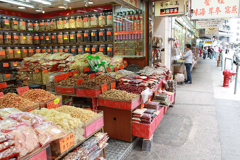 Гонконг, Ван Чай, Рынки в районе Cross Street и Tai Yuen Street (Hong Kong, Wan Chai, Cross Street and Tai Yuen Street Markets)